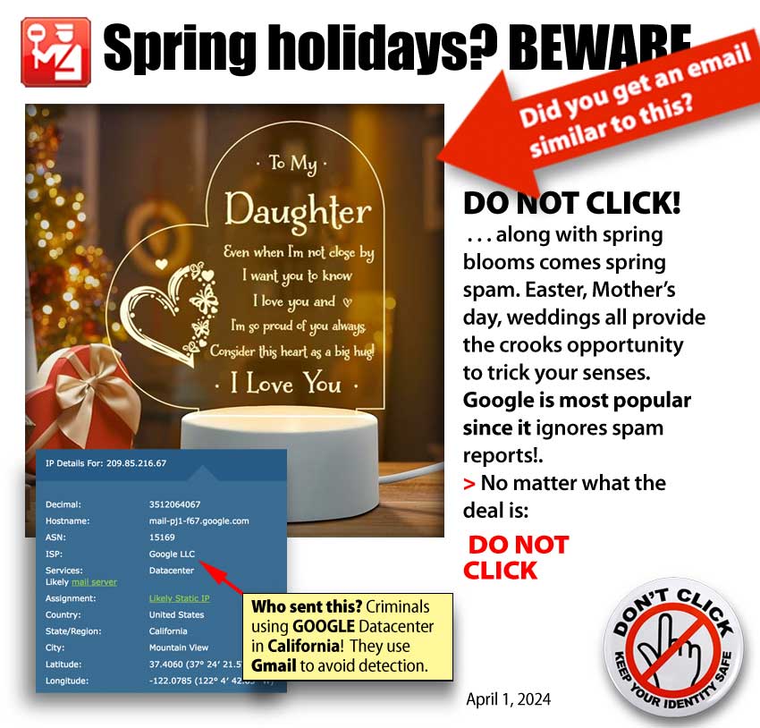 Spring Holiday Spam