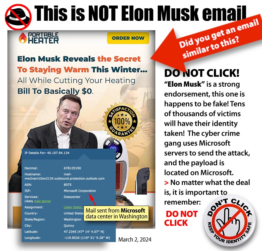 it is NOT Elon Musk